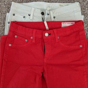 Rag and bone Skinny jeans size 2 pair Sz 27